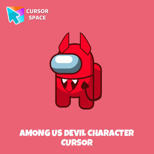 Among Us Devil Character cursor pointer cursor